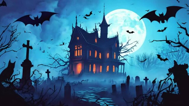 halloween night background
