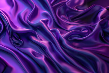 Fototapeta premium close up horizontal illustration of purple abstract waves wallpaper background