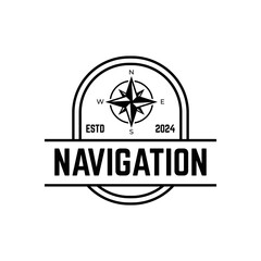 compass logo, icon, symbol design template
