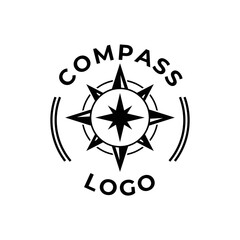 compass logo, icon, symbol design template