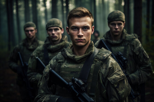 Special forces soldiers go to military operation generative AI