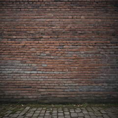 Obraz premium Dark Red brick walls Seamless pattern. Realistic brick textures collection.