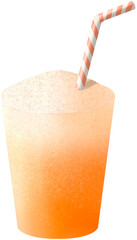 plastic cup with straw