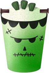 halloween frankenstein cup