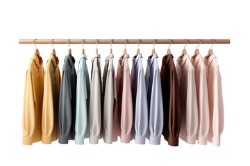 The Symphony of Shirts on White or PNG Transparent Background.
