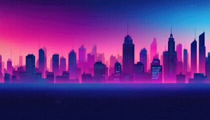 City and grainy color, Dark blue purple grain texture gradient background magenta pink glowing color grainy poster banner design, grainy color wallpaper,