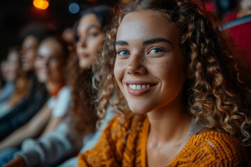 Group of friends from different ethnicities hiking in the woods