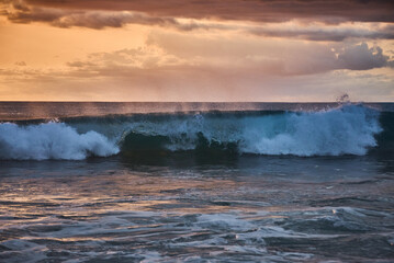 Beautiful sunset over the ocean