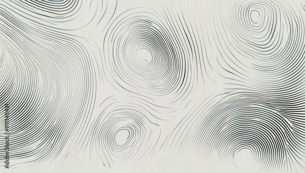 Poster abstract black and white geometric pattern with circular forms