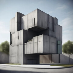 Neo Brutalism: Bold Geometric Shapes and Vibrant Solid Colors in Architectural Design