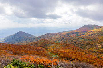 東北地方　秋の栗駒山
