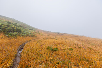 東北地方　秋の栗駒山
