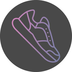 Running Shoe Icon Design