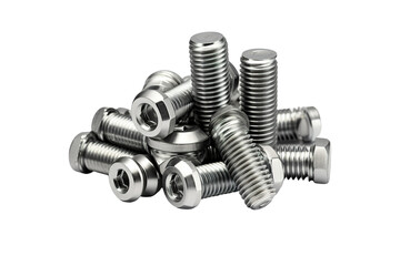 Harmony in Hardware: A Symphony of Screws on White or PNG Transparent Background.