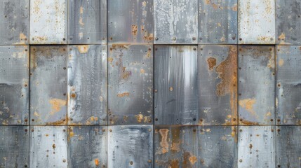 Fresh zinc panels prevent rust on walls
