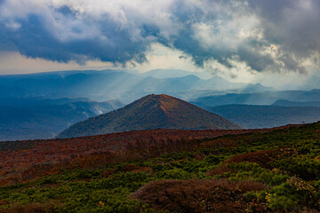 東北地方　秋の栗駒山
