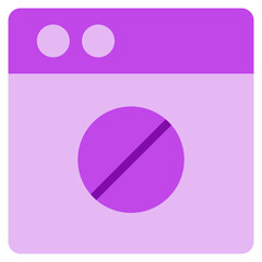 Fake Website Icon in Flat Style