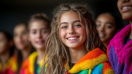 High School Students Engaged in Theater Performance Preparation at Miumzlik School