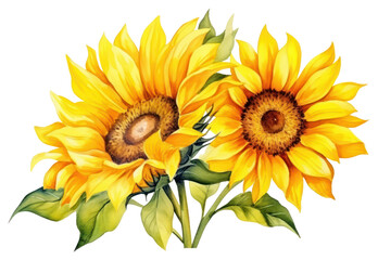 Fototapeta premium PNG Sunflower plant inflorescence creativity.