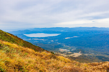 秋田県　秋田駒ヶ岳の紅葉風景
