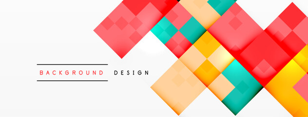 Dynamic colorful squares background. Vector Illustration For Wallpaper, Banner, Background, Card, Book Illustration, landing page