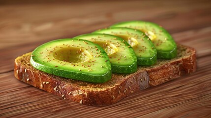 Avocado Toast with Spiced Seeds - Realistic Food Photography