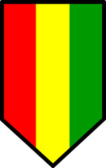 Fototapeta premium Guinean Flag Icon