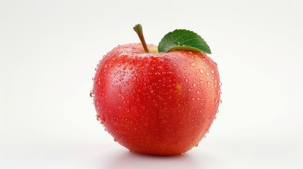 Red apple isolated on white background