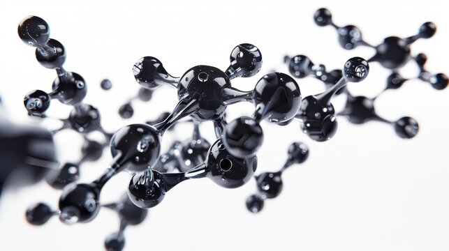 Cellulose nitrate, 3D illustration, realistic, isolated on white background