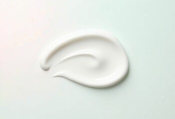 Hydrating Facial Lotion Slashes and Waves on Pastel Background, Skincare Ad 