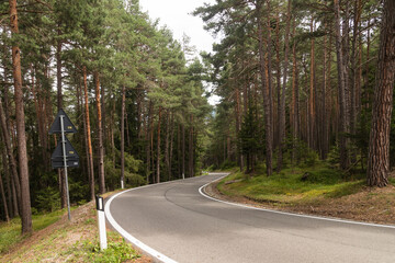 Straßen in den Bergen in Südtirol