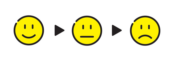 Fototapeta premium 顔 イラスト 表情