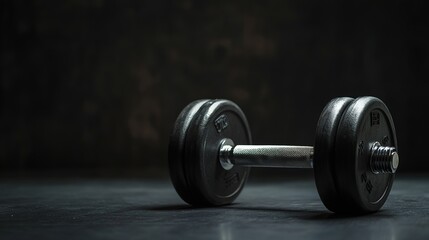  Black and Silver Dumbbell for Fitness