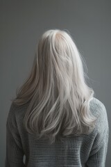 Naklejka premium a woman with long white hair