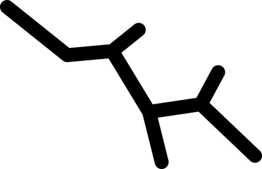 Scratched surface icon. Scratch resistant sign. Broken screen symbol.