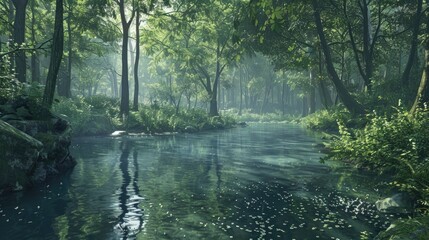 Obraz premium Natural Environment of Greenwood