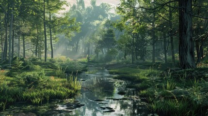 Obraz premium Natural Environment of Greenwood