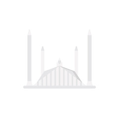 Faisal mosque vector icon