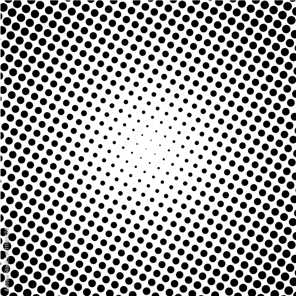 Sticker black abstract style halftone background