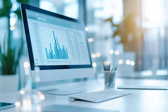 Modern data analysis dashboard featuring various graphs and charts aimed at delivering valuable business insights effectively