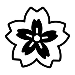 A drawing style icon of sakura flower © Prosymbols