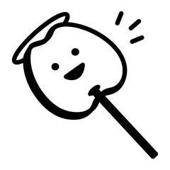 Ringo ame icon in drawing style 