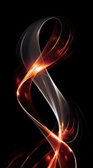 Digital future light stream curve abstract graphic poster background
