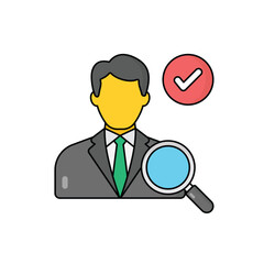 Candidate vector icon