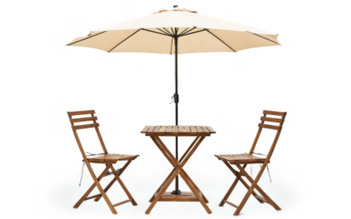 Small outdoor table two chairs set up under Cafe table with chair
