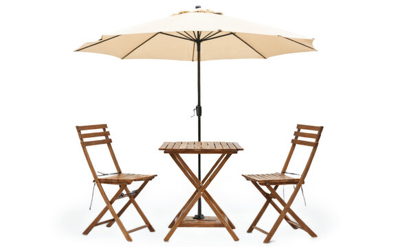 Small outdoor table two chairs set up under Cafe table with chair