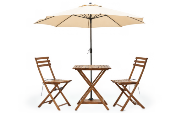 Small outdoor table two chairs set up under Cafe table with chair