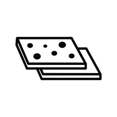 cheese icon vector design template simple and clean