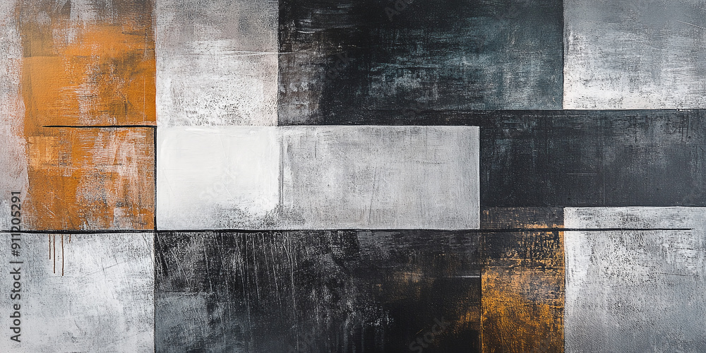 Poster abstract minimalist artwork with subdued tones and clean lines for contemporary spaces.