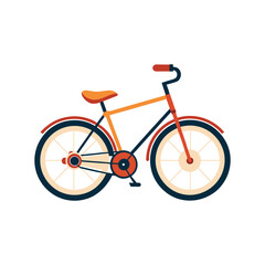 Flat Bike Vector Illustration Design